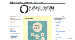 Desktop Screenshot of humannaturecounseling.com