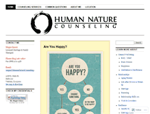 Tablet Screenshot of humannaturecounseling.com